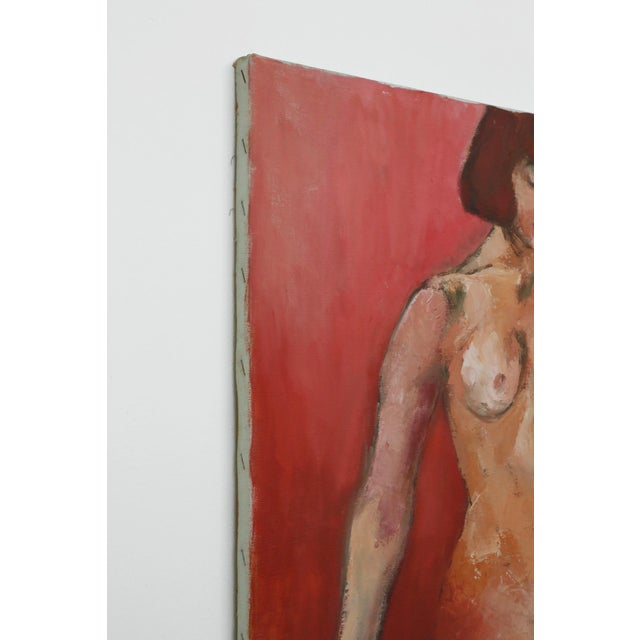 Figurative Original Painting by Sandra Orlovsky – Red Nude For Sale - Image 3 of 3