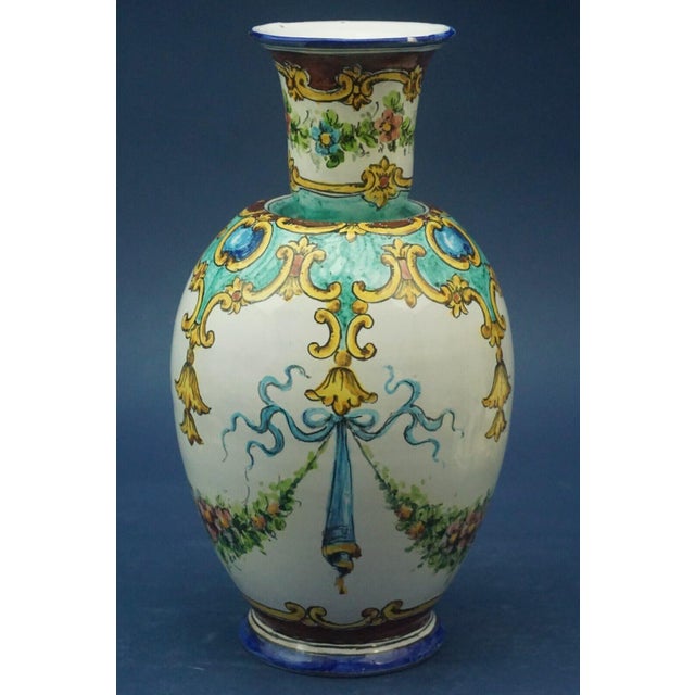 20th Century Neo-Renaissance Ceramic Vase from Valentina Emiliani, Italy, 1890s For Sale - Image 3 of 17