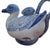 Chinoiserie Late 20th Century Chinoiserie Blue and White Hand Painted Duck Pitcher With Lid For Sale - Image 3 of 11
