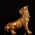 Gilt Bronze Chinese Mythical Beast Statue (Pixiu/Diting) - 5.1" Tall For Sale - Image 4 of 10
