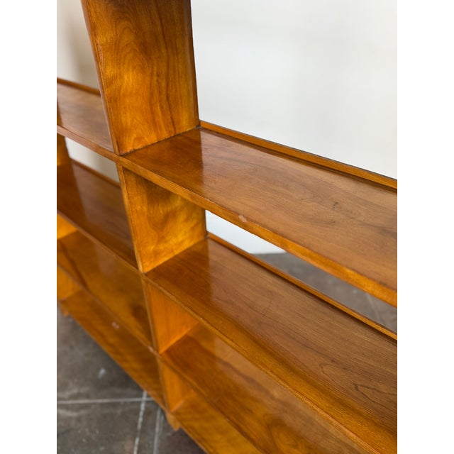 1950s Vintage 1950's Solid Wood Bookshelf For Sale - Image 5 of 10