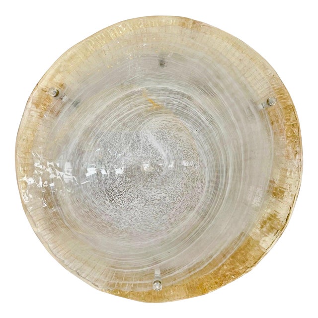 Large Flower Murano Glass Wall Lighting from Mazzega, Italy, 1980s For Sale