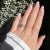 Antique Toi et Moi ring (circa 1880) in 18 carat (750 thousandths) pink gold. It is decorated with rose-cut and old-cut...