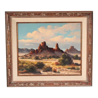 Desert Landscape Painting by Beverly Carrick (Born 1930) For Sale