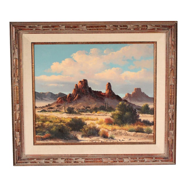 Desert Landscape Painting by Beverly Carrick (Born 1930) For Sale