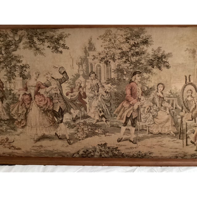 Original Framed Tapestry From 1937 For Sale - Image 4 of 10