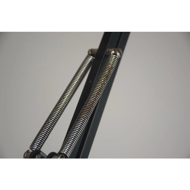 1950's French Doctor's Steel Articulating Floor Lamp For Sale - Image 4 of 10