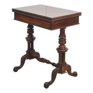Rosewood Card Table from Gillows, 19th Century For Sale