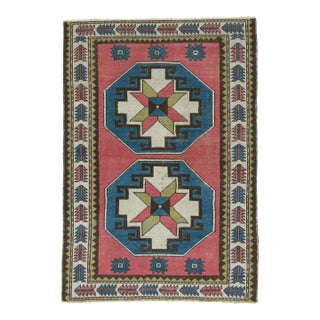 1970s Vintage Turkish Oushak Handmade Wool Cotton Orange Area Rug For Sale