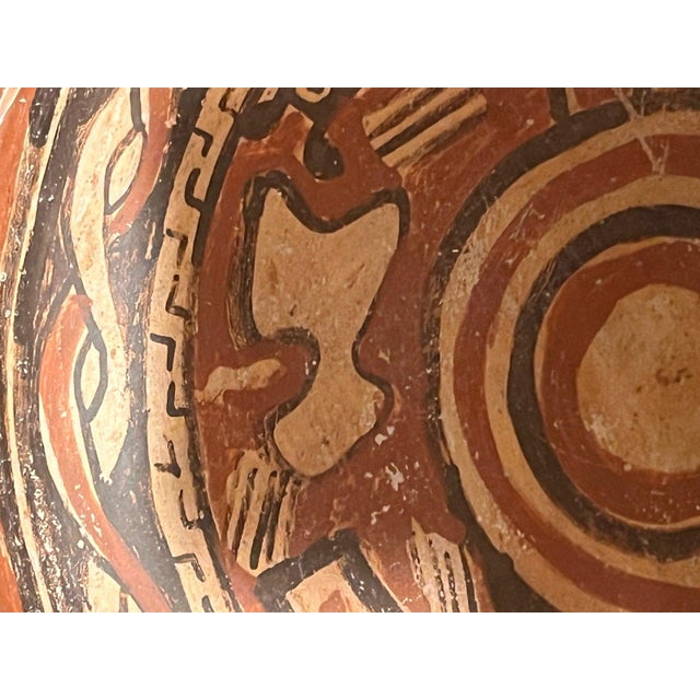 15th Century & Earlier Antique Pre-Columbian Gran Nicoya Polychrome Terracotta Bowl Restored For Sale - Image 5 of 9