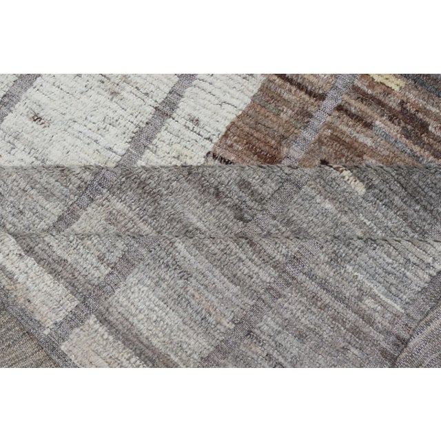 Textile Earth-Toned Textural Elegance Modern Rug by Keivan Woven Arts 9'3 X 12'3 For Sale - Image 7 of 8