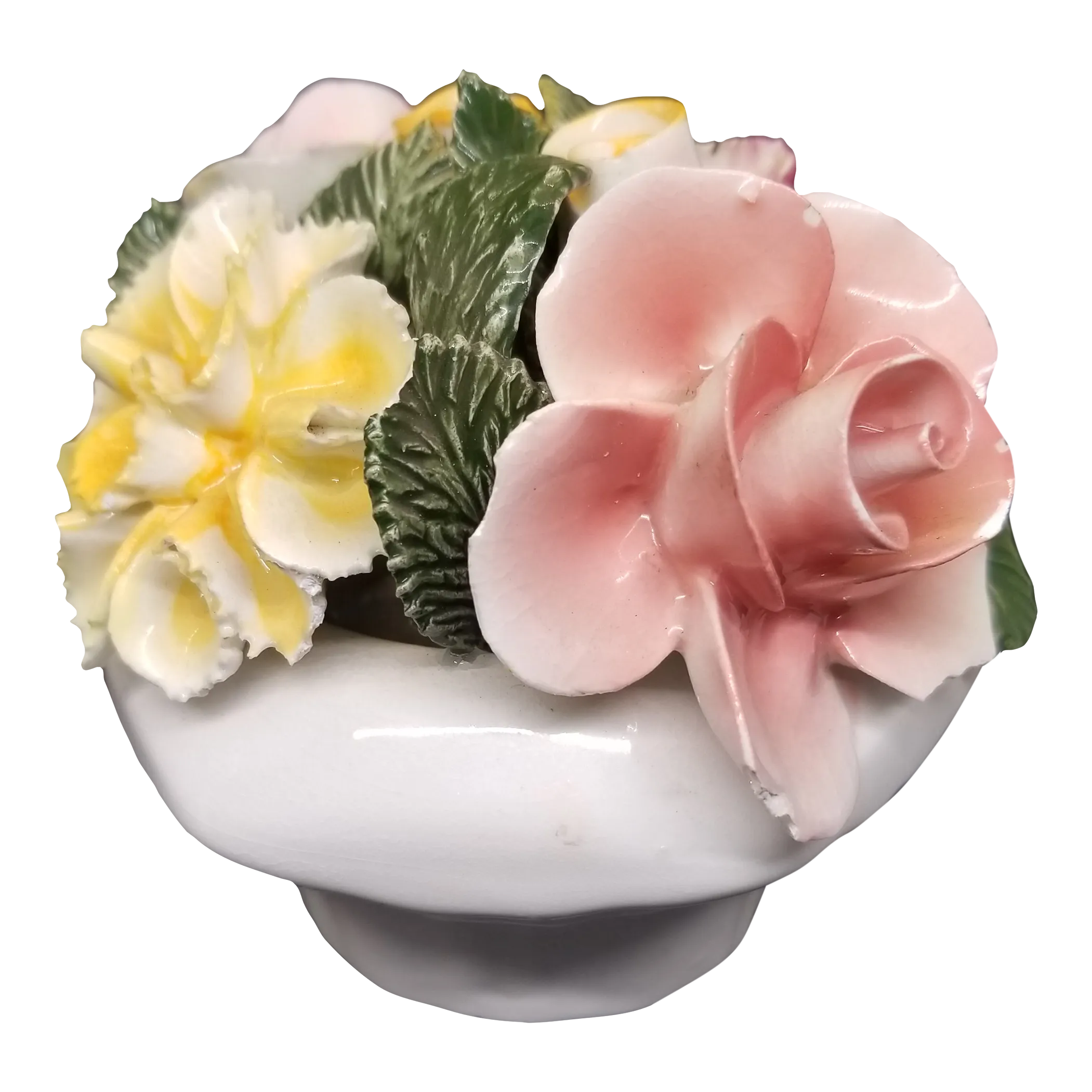 Vtg Thorley Bone China England Flowers Roses Carnations Pink