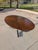 Beautiful dining table with starburst pattern walnut top designed by Osvaldo Borsani for Stow Davis, circa 1970s....