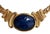 1980s Vintage Trifari Necklace With Faux Lapis Cabachon For Sale - Image 5 of 6