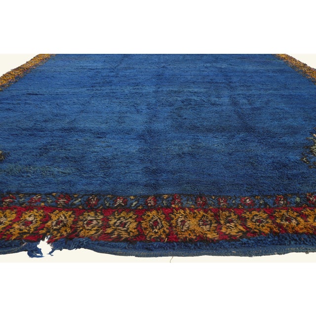 Berber Tribes of Morocco Vintage Beni M'Guild Moroccan Rug, 10'03 X 28'04 For Sale - Image 4 of 10
