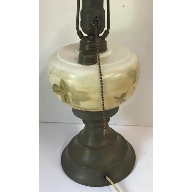 Vintage Electrified Oil Lamp For Sale - Image 4 of 9