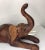 1960s Vintage Leather Covered Elephant Figure With Glass Eyes For Sale - Image 5 of 7