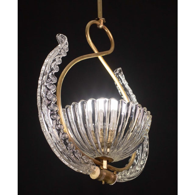 1940s Art Decò Barovier and Toso Chandelier, 1940s For Sale - Image 9 of 13