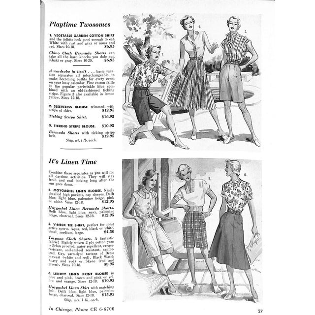 Paper Abercrombie & Fitch Play Hours 1955 For Sale - Image 7 of 11