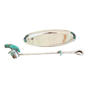 Emilia Castillo Parrot Candle Snuffer and Tray