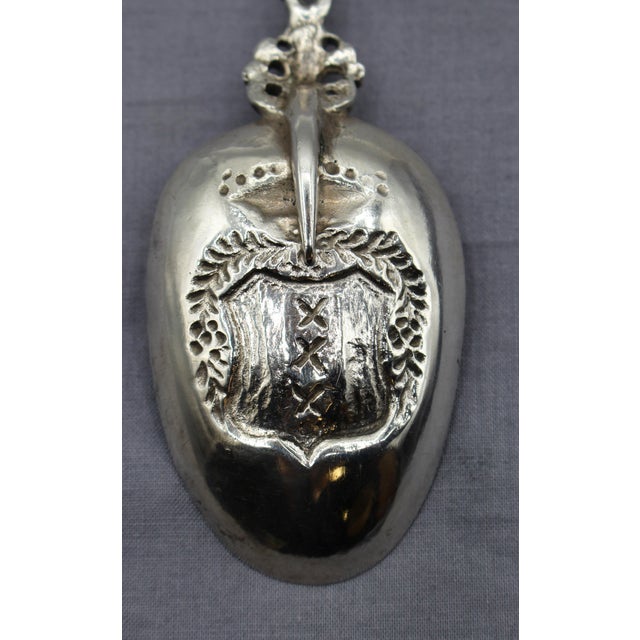 Pre-1953 Amsterdam 833 Standard Silver Souvenir Spoon For Sale - Image 9 of 9