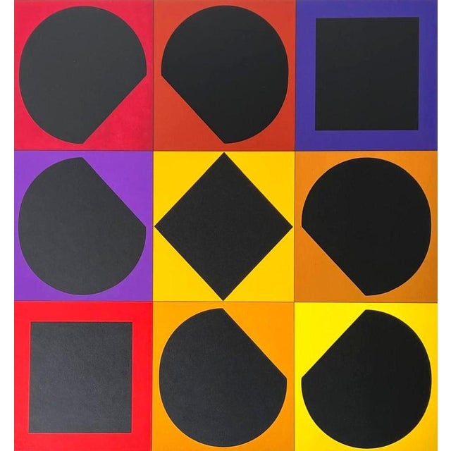 Victor Vasarely, Topaze, 1966, Silkscreen For Sale - Image 4 of 8