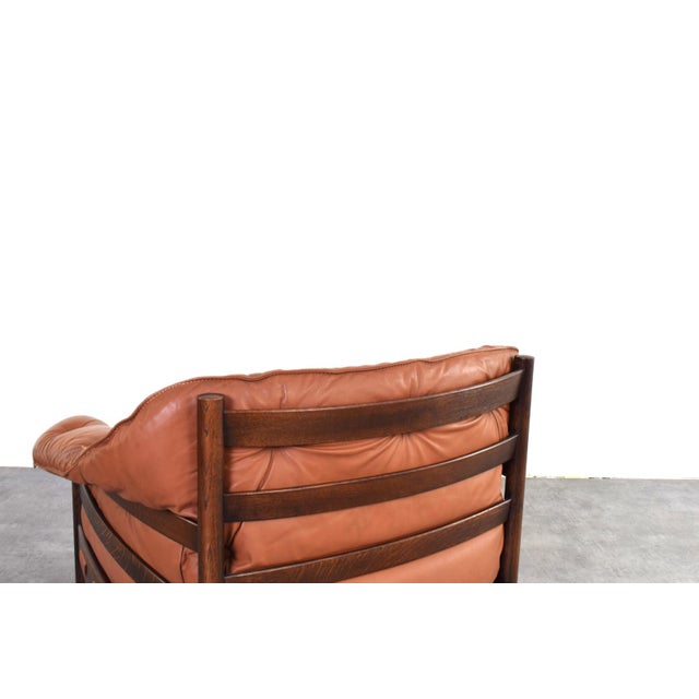 Mid-Century Oak & Leather Armchair by Arne Norell for Coja, 1960s, Set of 2 For Sale - Image 15 of 17