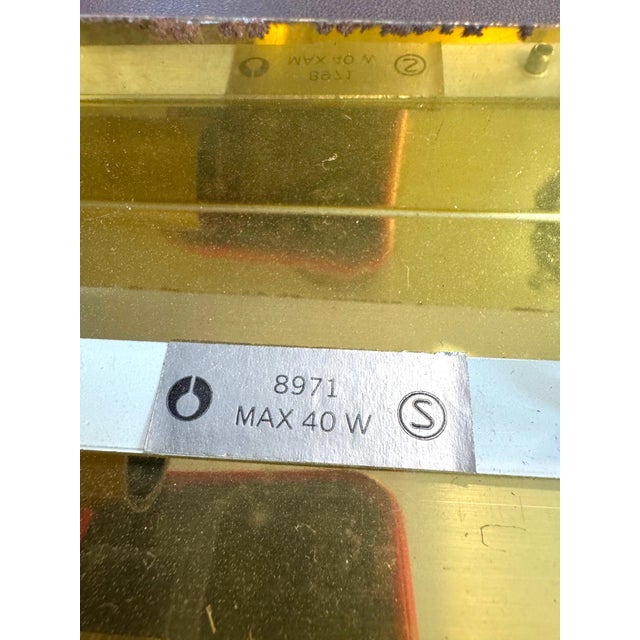 Glass & Brass Model 8971 Wall Lights, Set of 2 For Sale - Image 8 of 9