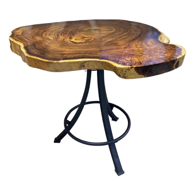 Monkey Pod High Top Pub Table For Sale