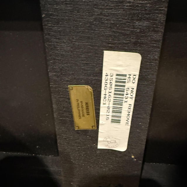 Neoclassical Leather Wrapped Console Table by Kreiss For Sale - Image 13 of 16