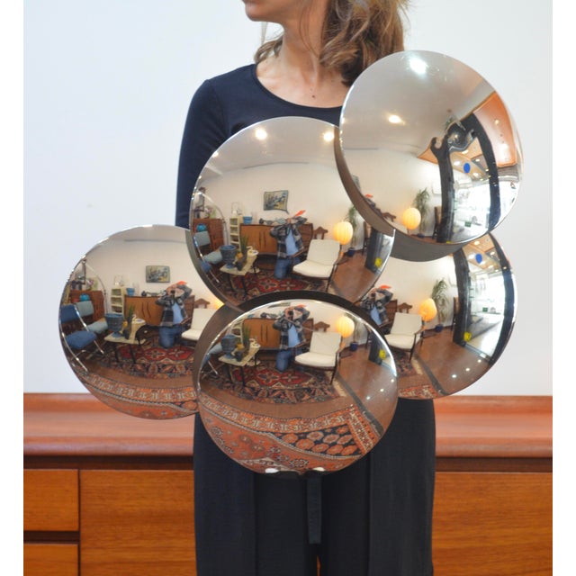 Large Chrome Model 340/5 5-Disc Wall Sconce from Reggiani, Italy, 1970s For Sale - Image 13 of 18