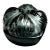 Lalique (France) - Exquisite Smoke Gray (Rarest Color!) Clear and Frosted "Mirabel" Powder Box, Retired. For Sale