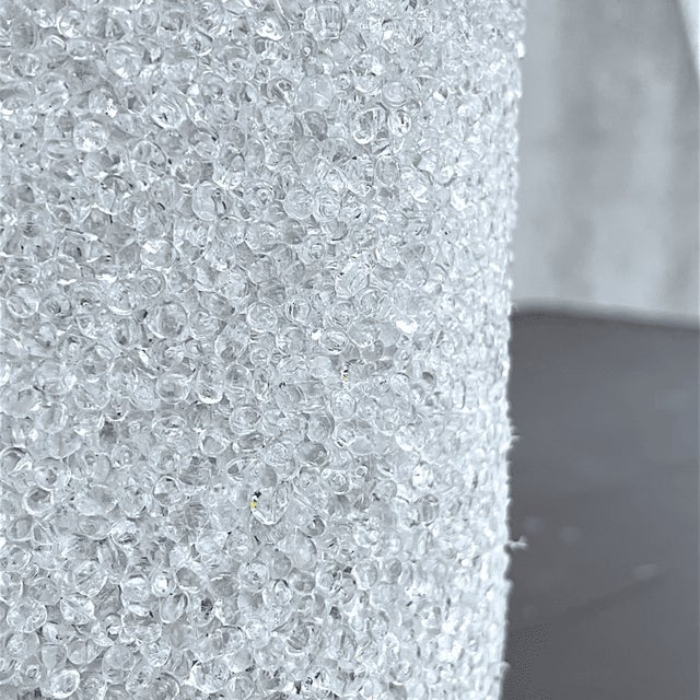 Mid-Century French Ice Crystal and Acrylic Sugar Pendant Light, 1970s For Sale - Image 10 of 15