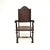 Antique Portuguese Embossed Leather and Walnut Dining Chairs, 1880, Set of 6 For Sale - Image 4 of 11