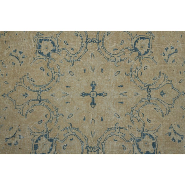 1970s Vintage Persian Handmade Wool Cotton Orange Area Rug For Sale - Image 4 of 11