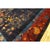 Navy Blue 1920s Vibrant Burst of Floral Antique Floral Vase Chinese Modern Art Deco Rug For Sale - Image 8 of 9