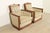 Grosfeld House Grosfeld House French Regency Louis XVI Carved Walnut Bergere Armchairs, Pair For Sale - Image 4 of 10