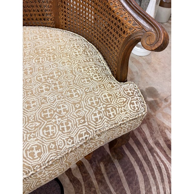 Brown Mid Century Hendrix Allardyce Key West Caned Bergere Chair For Sale - Image 8 of 10