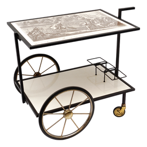 German Metal Serving Trolley, 1960s