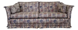 French Sofa-Bed with Six Pillows