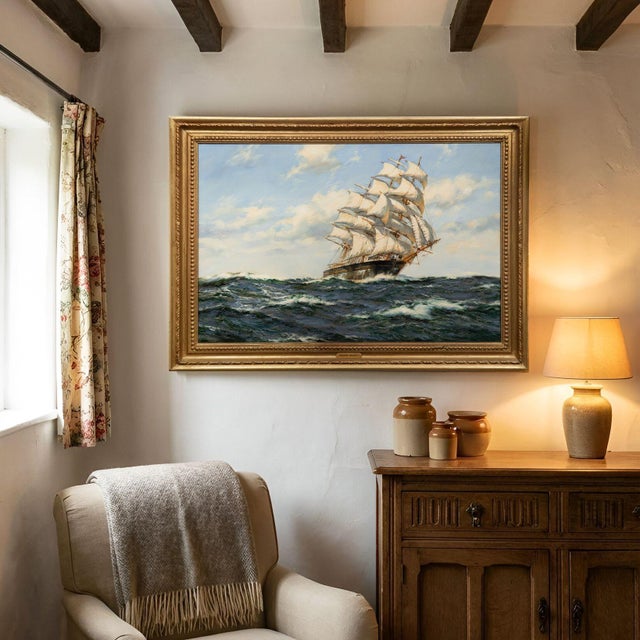 HENRY SCOTT R.S.A. British, 1911-2005 Fine Weather and a Fair Wind - Clipper Ship 'Red Cloud' Oil on canvas | signed lower...