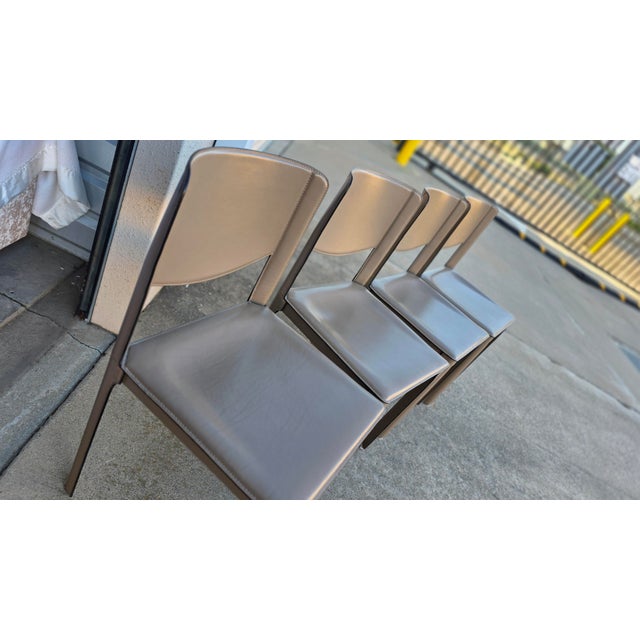 Beautiful Leather Matteo Grassi 1880 Chairs They are in very good condition. Near new