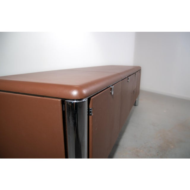 No. 3076 Credenza in Vitello Leather from KnollStudio, 1988 For Sale - Image 9 of 17