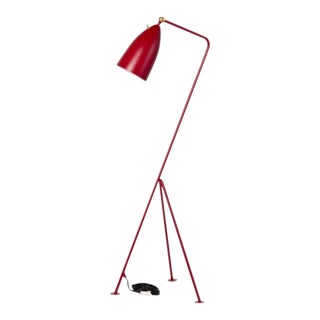 Mid-Century Modern Red Grasshopper Floor Lamps - Sold Separately For Sale