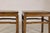 Chinese Pair of Vintage Chinese Hardwood Side Tables with Humpback Stretchers For Sale - Image 3 of 12
