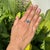 Modern Chic 2.71ct Blue Topaz Diamond Clover Statement Ring in 14k Gold Size 4 For Sale In New York - Image 6 of 16