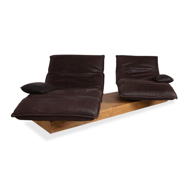 Free Motion Epos 3 Leather Two-Seater Brown Electric Function Sofa from Koinor For Sale - Image 6 of 18