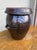 A Antique Redware Korean Traditional Onggi Fermentation Jar, w/Lid, Ca. 1920’s Made in Korea, circa 1900-1920’s Deep brown...