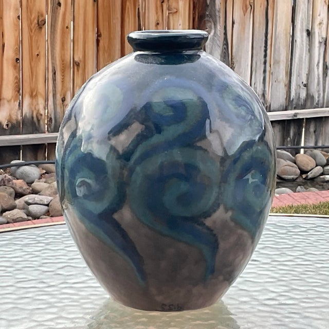 Limoges, France Limoges Camille Tharaud Art Deco Vase For Sale - Image 4 of 9