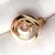Chopard Yellow Gold Diamond Double Circle Happy Spirit Ring, Size 6.75 For Sale - Image 11 of 12